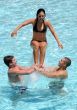 Teenagers in the pool