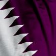 Qatar Flag Closeup