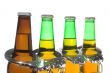 Beer and Handcuffs - Drunk Driving Concept