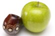 Long ornamented north-caucasian pipe with apples