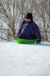 Young Girl Sliding