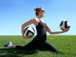 Exercising woman