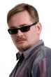 man in black glasses
