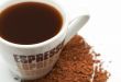Closeup of espresso coffee cup