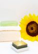 Relaxing spa scene with body products