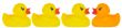 Plastic ducks