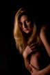 Sexy girl is hiding