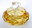 crystal vase Murano glass golden hue