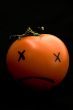 Smile Tomato Isolated in White Background