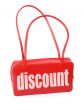 handbag with discount sign