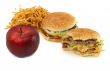 junk food and apple