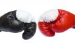 Red and black boxing gloves
