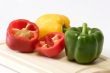 Peppers on Kitchen Board