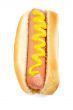 Hot dog with mustard