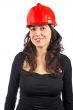 Smiling female architect