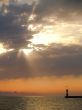 Sunlight and lighthouse