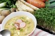 Potatoes soup in a bowl