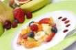 Fruit salad on  plate