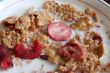 Raspberry breakfast cereal