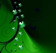 Abstract with Clover leaves
