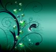 Abstract with Clover leaves