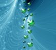Abstract with Clover leaves
