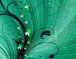 Abstract with Clover leaves