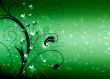 Abstract with Clover leaves