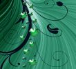 Abstract with Clover leaves
