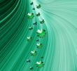 Abstract with Clover leaves