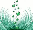 Abstract with Clover leaves