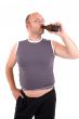 Having a beer