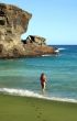 Green sand beach