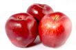 Three red apples