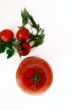 Tomato with green Isolated in White Background