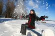 Woman in winter
