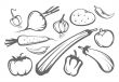 vegetables silhouettes