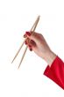 chopsticks on hand