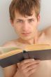 man with a book
