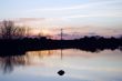 Lake at sunset