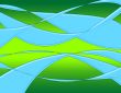 Abstract Computer Background - Blue Waves