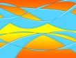 Abstract Computer Background - Blue Waves