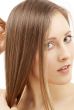 combing woman