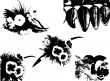 Floral vector elements