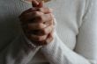 Praying woman hands