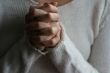 Praying woman hands