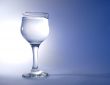Goblet on blue