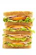 Healthy ham big sandwich