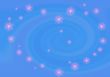 Abstract background with heart from stars