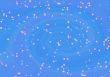 Abstract blue background with small balls